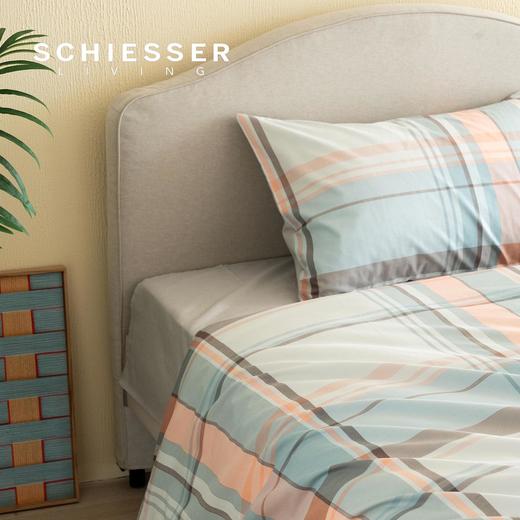 【全棉学生三件套-格影-静澜】（适合1.2米以内床）SCHIESSER舒雅生活舒雅生活学生三件套- 面料：100%棉被套150*200床单160*230  11010169/68 商品图5