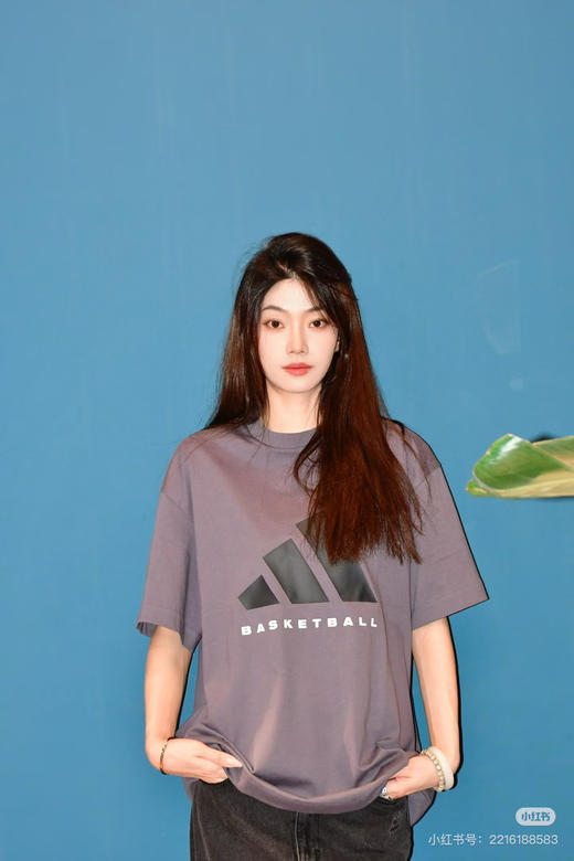 A.D BASKETBALL 复古宽松休闲短袖T恤 TX577 商品图0