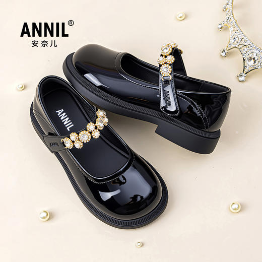 ANNIL/安奈儿春秋英伦演出软底女童公主鞋HG5301503 商品图2