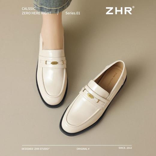 ZHR则则英伦小皮鞋2025新款学院风气质乐福鞋一脚蹬单鞋女鞋复古 商品图9