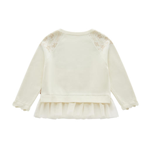 拉比内衣I5-3精致棉线圆领衣米白LYCC10041900 商品图2