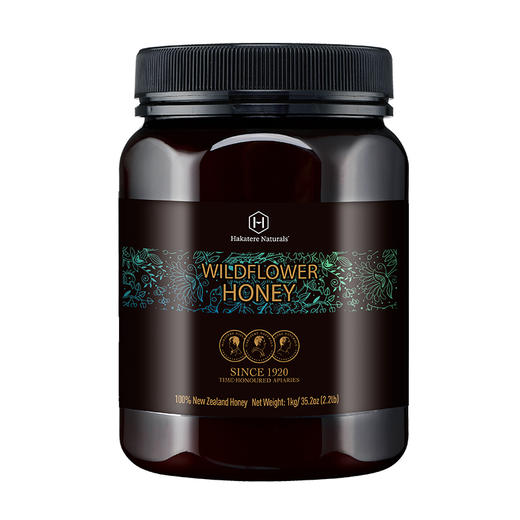 【新西兰进口】荷塔威野地花蜂蜜 * 1000g/瓶  纯净蜜源 大容量家庭装 商品图0