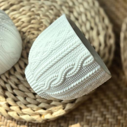 板牙专属！！CEMENT日本制陶瓷编织纹茶杯 商品图6