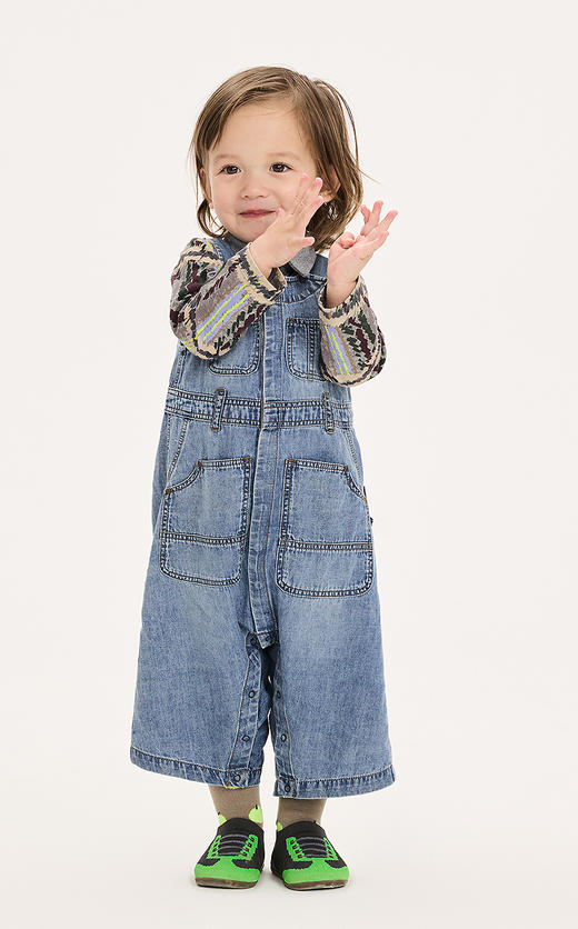 jnby  25年秋款  牛仔背带长裤 YP8E10120 商品图4