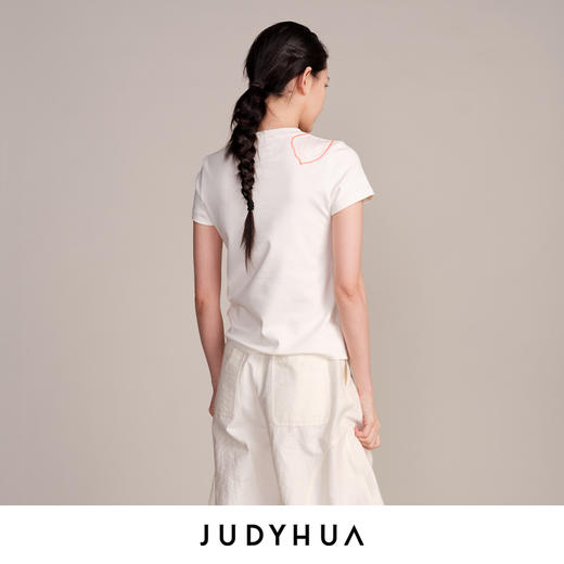 JUDYHUA 追逐系列刺绣短袖T恤 商品图1