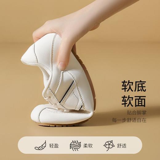 ZHR则则平底德训鞋女百搭小白鞋2025轻便通勤板鞋软底复古运动鞋 商品图1