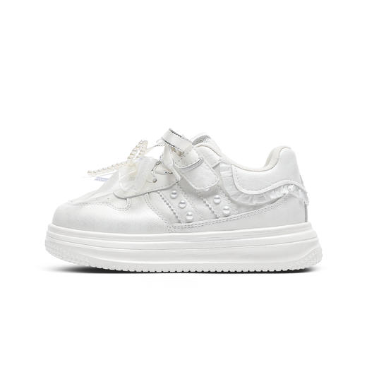 ANNIL/安奈儿女童春秋新款白色皮面防水小白鞋HG5304540 商品图4