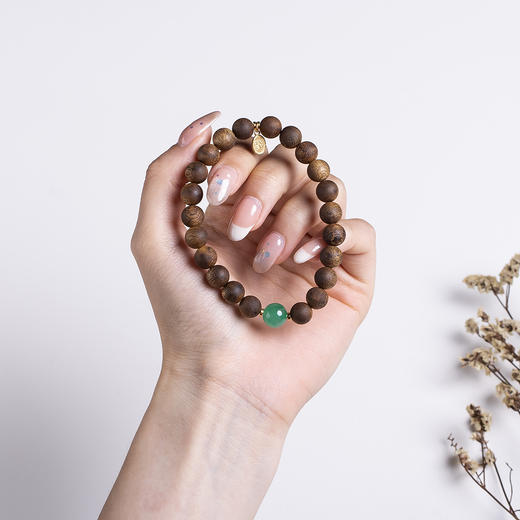 XY0493沉香+非洲翠财富满满手串 商品图7