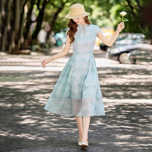 【预售3天】PY 新中式气质连衣裙 &122756 商品图1