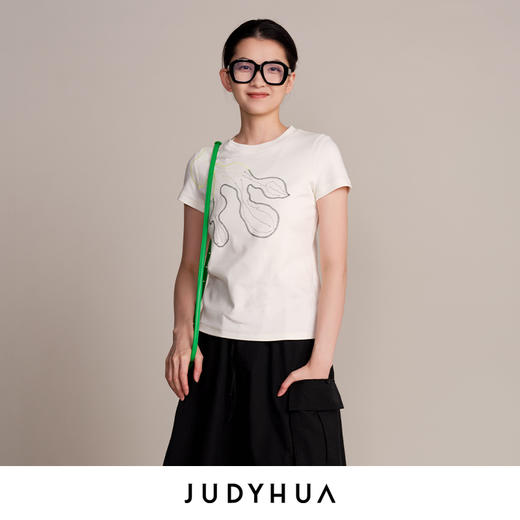 JUDYHUA 追逐系列刺绣短袖T恤 商品图2