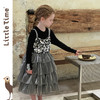 littletime女童2025新款秋装小女孩洋气亮片吊带裙儿童长袖T恤 商品缩略图3