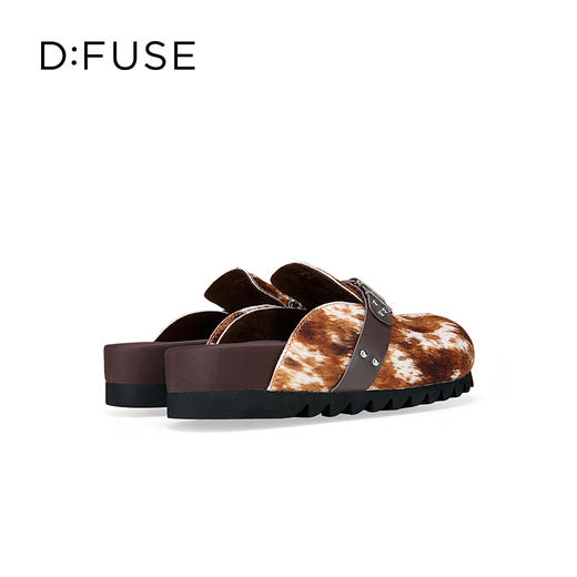 Dfuse迪芙斯2025秋季新款外穿拖鞋铆钉条带休闲勃肯鞋包头半拖女鞋DFD3110027 商品图8