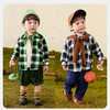 迷你巴拉男童格子衬衫秋亲肤柔软潮酷儿童长袖宽松宝宝上衣 商品缩略图2