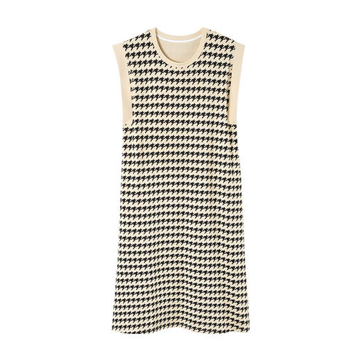 雀说带胸垫睡裙女士夏季无袖背心家居服夏款纯棉大码休闲连衣裙可外穿AL42001 商品图4