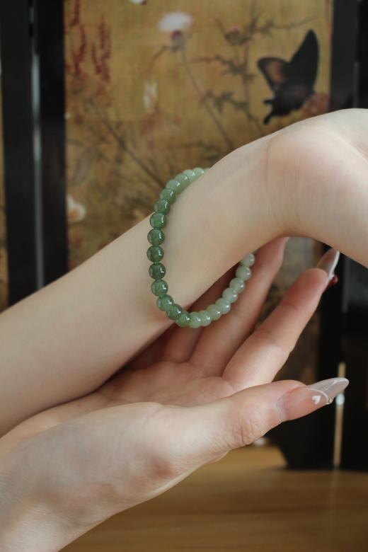 青白和田玉手链 中国风玉手串叠戴手链女士礼物MEMORA诗普琳NB101601、NB006304 商品图9