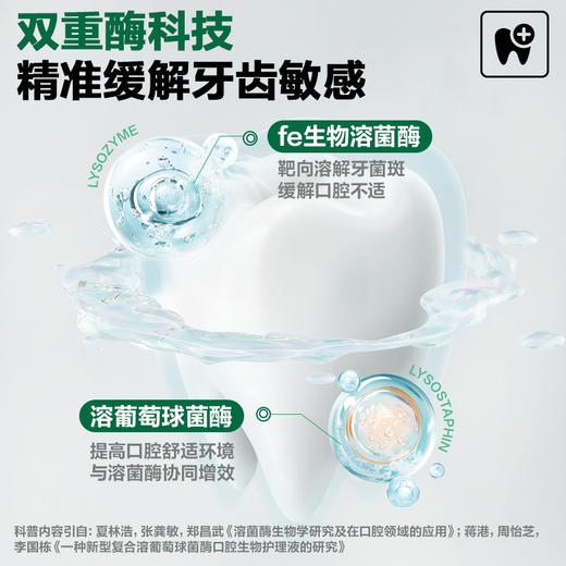 【双十二·拍一发N】fe金典口腔·活性生物酶专研抗敏牙膏120g冷萃龙井fe9.9 -F2016 商品图2