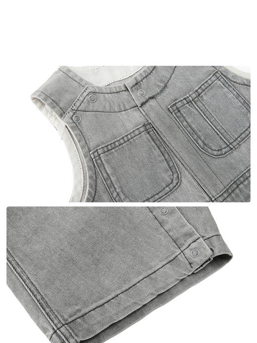 jnby  25年秋款  背带牛仔长裤  YP8E10960 商品图4