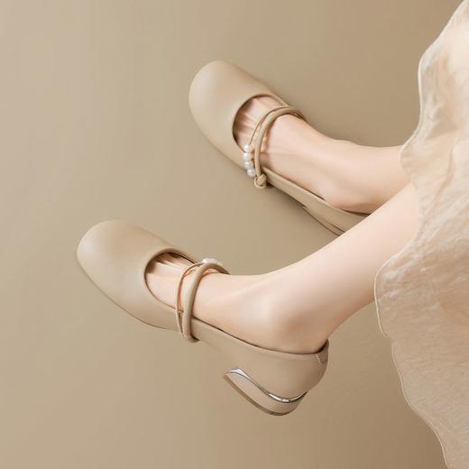 ZHR则则甜美复古玛丽珍浅口单鞋女2025新款法式温柔气质百搭女鞋 商品图9