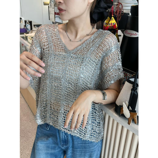 2507504    真丝亚麻+珠片 美衣 商品图6