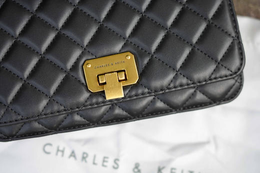 ￼￼CHARLES&KEITH菱格链条小方包单肩斜挎包包女包生日礼物 CK菱格包 商品图1