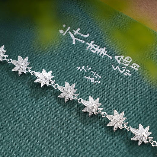 子佩集S990银【枫光旖旎】手链【DSSL002】纯银花丝珐琅彩枫叶原创作品2506 商品图6
