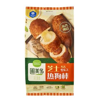 圃美多【爆款热销】芝士热狗棒5支400g儿童营养奶酪早餐开学季速冻 商品图2