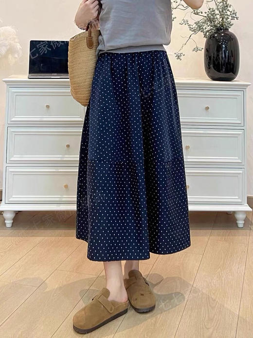 FXA25731 之禾高腰波点半裙 商品图6