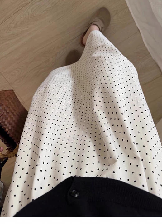 FXA25731 之禾高腰波点半裙 商品图4