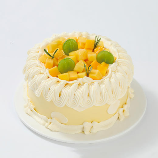 【金玉璀璨】一口芒果青提蛋糕，藏着整个夏日的温柔与甜蜜，每一勺都是对生活的眷恋（深圳幸福西饼） 商品图0