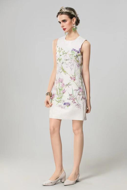 提花工艺连衣裙高级感气质优雅SZ3S51 商品图2