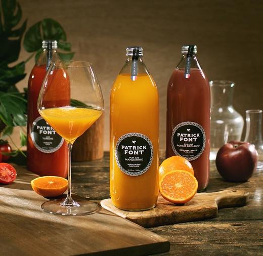 55抢1L巨量装NFC果汁，原价89法国贵族纯手工果肉果汁1瓶20颗鲜果冷榨老牌PatrickFont高端NFC果汁非浓缩还原基地直邮 商品图1