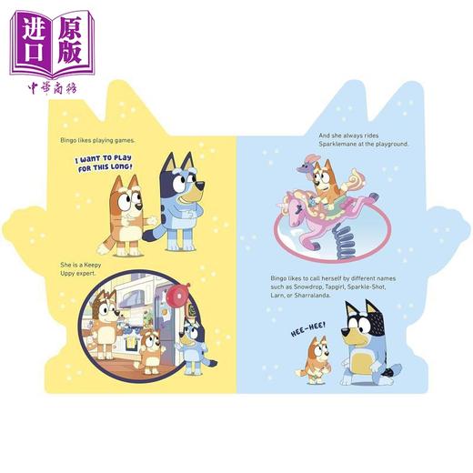 预售 【中商原版】Bluey All About Bingo 小蓝狗布鲁伊 关于宾格 英文原版进口图书 迪士尼Disney+卡通动画 纸板书 商品图4