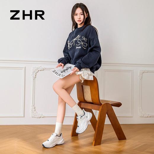 ZHR则则厚底透气老爹鞋增高显瘦女鞋春季新款ins百搭休闲运动鞋女 商品图3