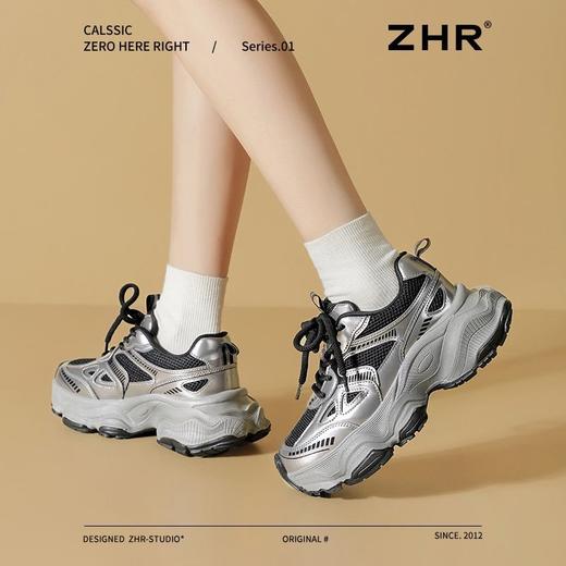 ZHR则则厚底增高老爹鞋2025春季新款休闲运动鞋透气轻便校园ins女 商品图6