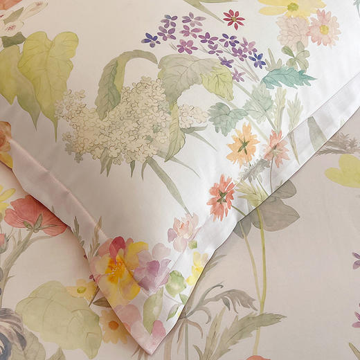 加倍生活 全棉60S贡缎长绒棉印花四件套 床单款/床笠款 11色可选  礼盒装适合送礼物 商品图5