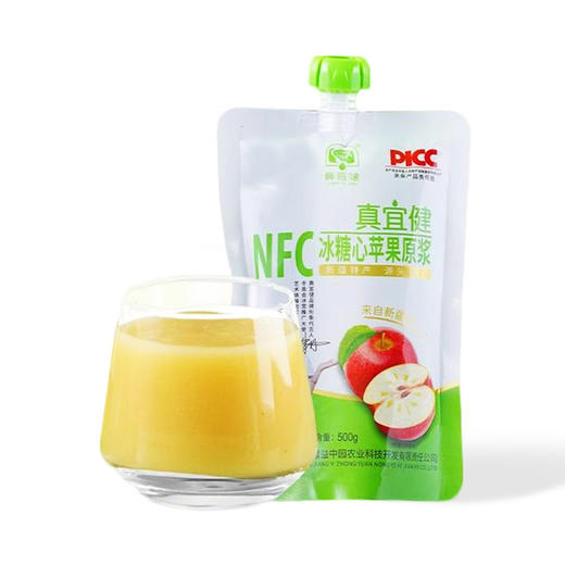 真宜健·新疆阿克苏冰糖心苹果原浆 500g  保留果肉纤维 不加水不稀释 商品图0
