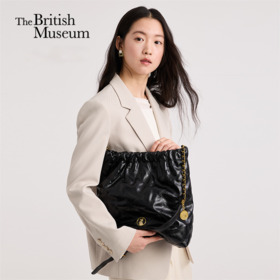 大英博物馆 盖亚·安德森猫系列 格纹大容量 流浪包 链条单肩包