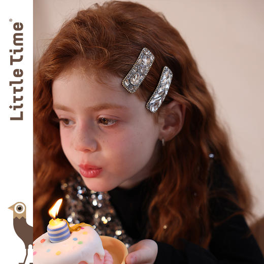 littletime女童发夹2025新款儿童洋气发饰女孩侧边夹刘海夹发卡 商品图0