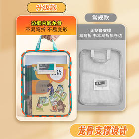 晨光（M&G）文具L型学生网纱拉链袋 科目分类袋文件袋一年级小学生加厚学科袋大容量大开口 综合ADM945AYG