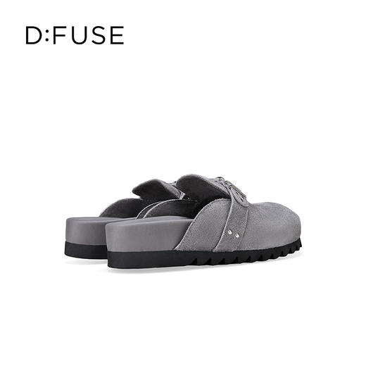 Dfuse迪芙斯2025秋季新款外穿拖鞋铆钉条带休闲勃肯鞋包头半拖女鞋DFD3110027 商品图13