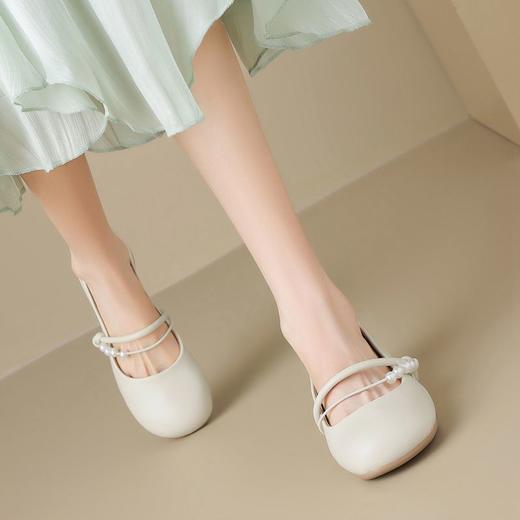 ZHR则则甜美复古玛丽珍浅口单鞋女2025新款法式温柔气质百搭女鞋 商品图5
