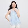 【07/30新品6.5折】熙世界淡人穿搭荷叶摆无袖衬衫女夏日新款设计感宽松圆领背心上衣 商品缩略图3