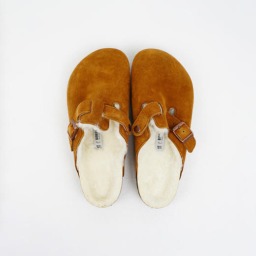 BIRKENSTOCK Boston Shearling 女牛皮绒包头抓绒拖鞋 宽版勃肯鞋 商品图2