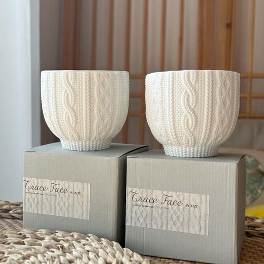 板牙专属！！CEMENT日本制陶瓷编织纹茶杯 商品图3