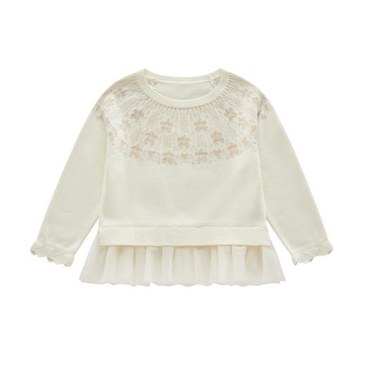 拉比内衣I5-3精致棉线圆领衣米白LYCC10041900 商品图0