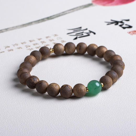 XY0493沉香+非洲翠财富满满手串 商品图1