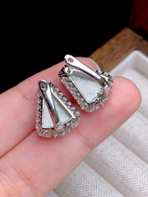 无事牌翡翠耳钉 商品图6