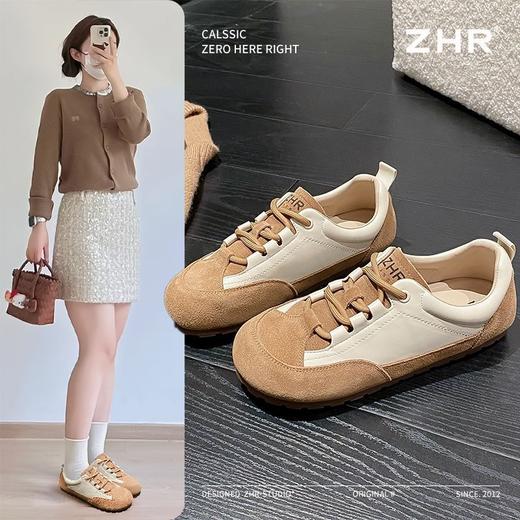 ZHR则则复古软底德训鞋女时尚平底运动休闲鞋2025春秋季爆款女鞋 商品图1