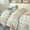 自然醒40支12868全棉夹棉床盖套件三件套大学生宿舍专用卡通被套夹棉床单床盖四季通用JY 商品缩略图10