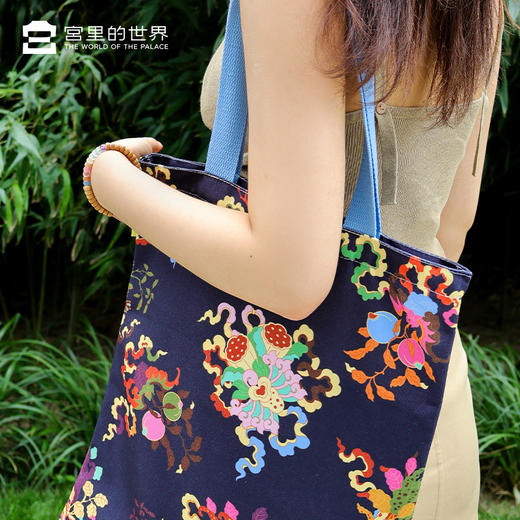 【宫里帆布袋】万福金安帆布袋 商品图1